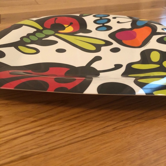 Melamine plates with insect design - Picture 5 of 9